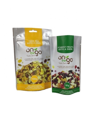 Reusable Eco-Friendly Moisture-proof Zipper Stand Up Pouch Plastic Peanut Packing Cashew Nuts Snack Packing Bag