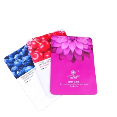 Recycled Materials Accept Custom Printing Plastic Cosmetic Packaging Aluminum Foil Sachet Bag Mask Packaging Bag