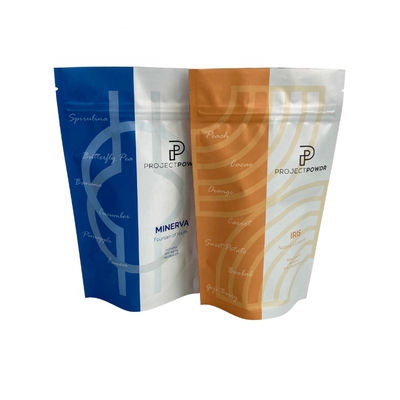 Moisture Proof Oatmeal Bags Coffee Tea Milk Powder Seasoning Sachet Protein 250g Zipper Turmeric Plastic Packaging Bag
